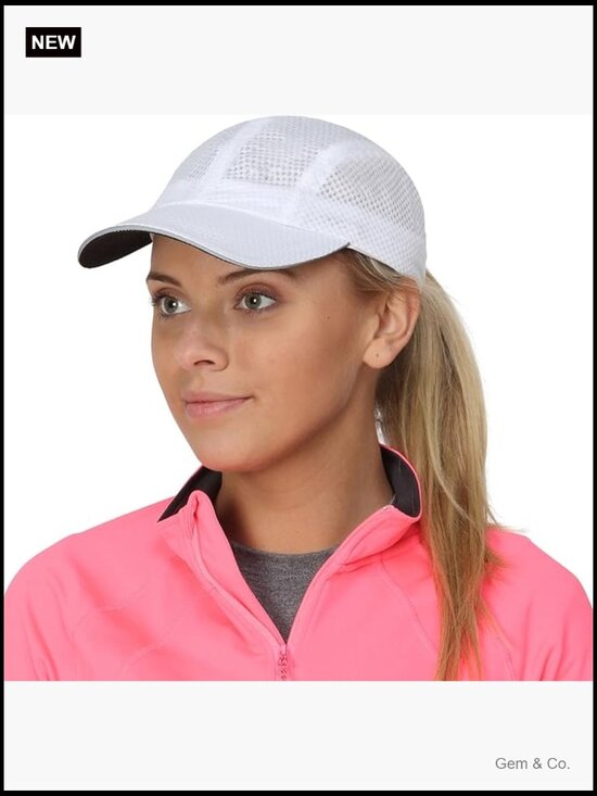 Women\'s Performance Running Cap, Lightweight Quick-Dry Mesh Hat main image 2